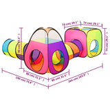 Tenda da Gioco per Bambini Multicolore 190x264x90 cm