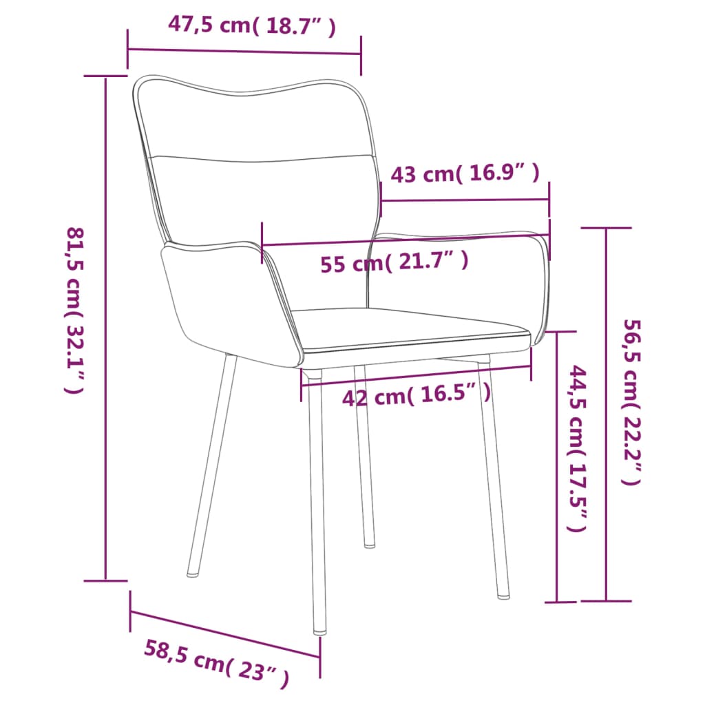 Sedie da Pranzo 2 pz Grigio Chiaro in Velluto