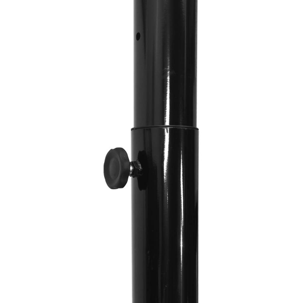 Supporto per Pallacanestro Nero 258-363 cm Polietilene