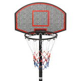 Supporto per Pallacanestro Nero 216-250 cm Polietilene