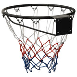 Canestro da Basket Nero 45 cm Acciaio