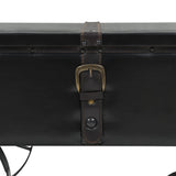 Tavolino Salotto con Ruote Nero 110x52x43 cm Legno Multistrato