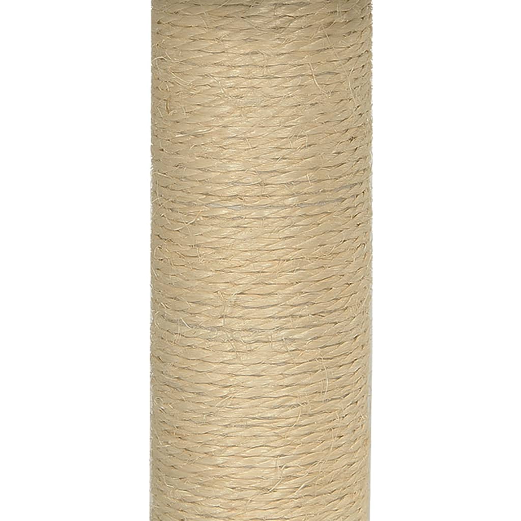 Albero per Gatti con Palo Tiragraffi Sisal Grigio Scuro 74 cm