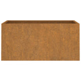 Fioriera 62x30x29 cm Acciaio Corten