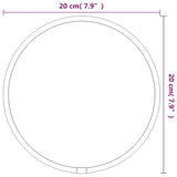 Specchio da Parete Dorato Ø 20 cm Rotondo