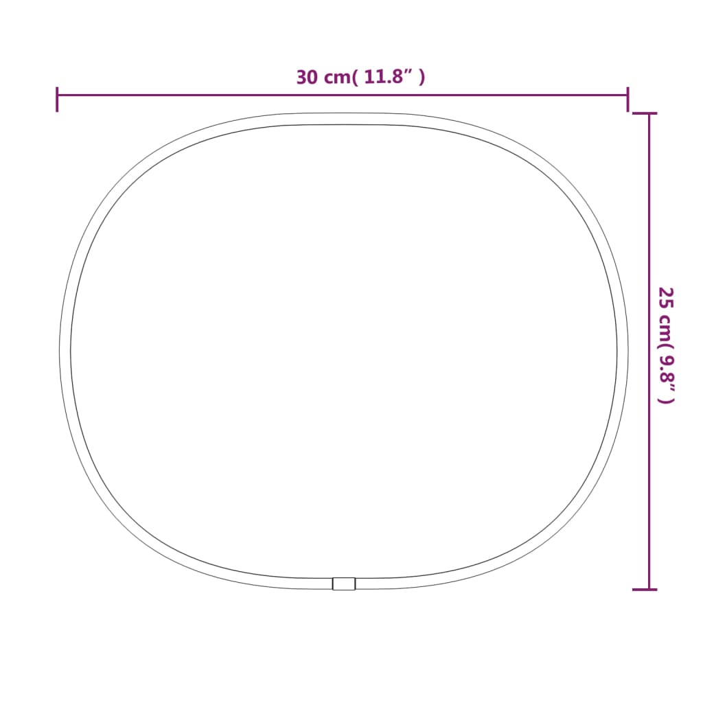 Specchio da Parete Argento 30x25 cm