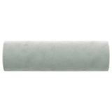 Cuscini Decorativi 2 pz Grigio Chiaro Ø15x50 cm in Velluto