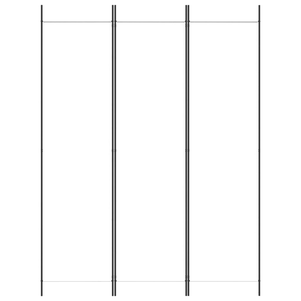 Divisorio a 3 Pannelli bianco 150x200 cm in Tessuto