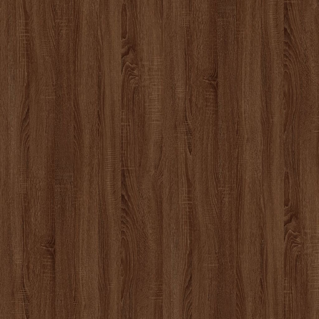 Tavolino Salotto Rovere Marrone 80x50x35 cm Legno Multistrato