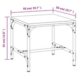 Tavolino da Salotto Grigio Sonoma 50x50x35 cm Legno Multistrato