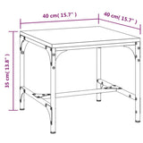 Tavolino rovere sonoma 40x40x35 cm in Legno Multistrato