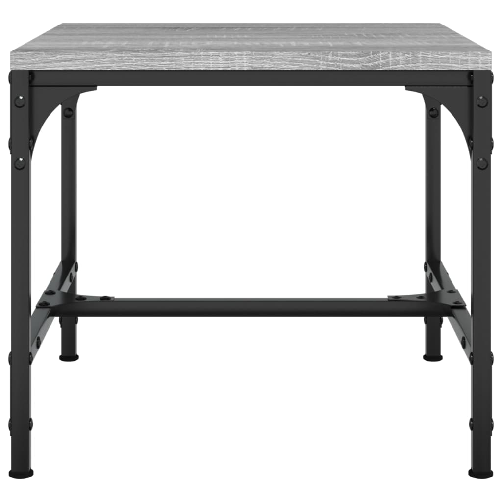Tavolino Grigio Sonoma 40x40x35 cm in Legno Multistrato