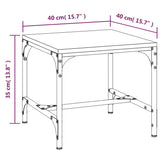 Tavolino Grigio Sonoma 40x40x35 cm in Legno Multistrato