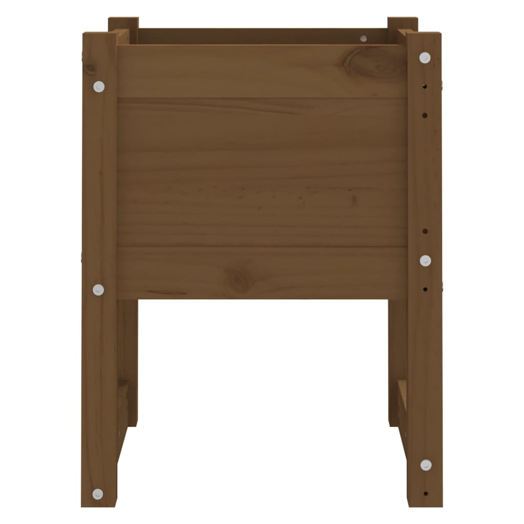 Fioriere 2 pz Miele 40x40x52,5 cm in Legno Massello di Pino