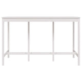 Tavolo da Bar Bianco 180x80x110 cm in Legno Massello di Pino