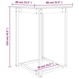 Tavolo da Bar 80x80x110 cm in Legno Massello di Pino