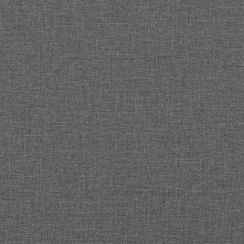 Sedie da Pranzo 2 pz Grigio Scuro 62x59,5x100,5 cm Tessuto