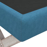 Sgabello Portaoggetti Blu 110x45x49 cm in Velluto