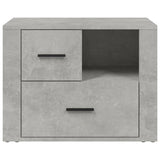 Comodino Grigio Cemento 60x36x45 cm in Legno Multistrato