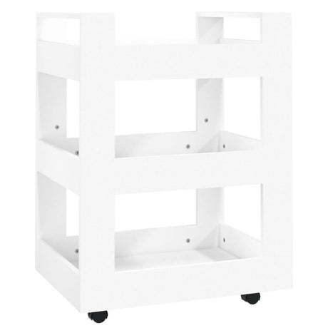 Carrello da Cucina Bianco 60x45x80 cm in Legno Multistrato