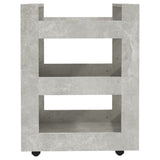 Carrello da Cucina Grigio cemento 60x45x80 cm Legno Multistrato