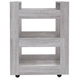 Carrello da Cucina Grigio Sonoma 60x45x80 cm Legno Multistrato