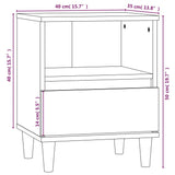 Comodino Rovere Sonoma 40x35x50 cm