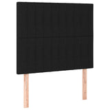 Giroletto a Molle con Materasso Nero 100x200 cm in Tessuto