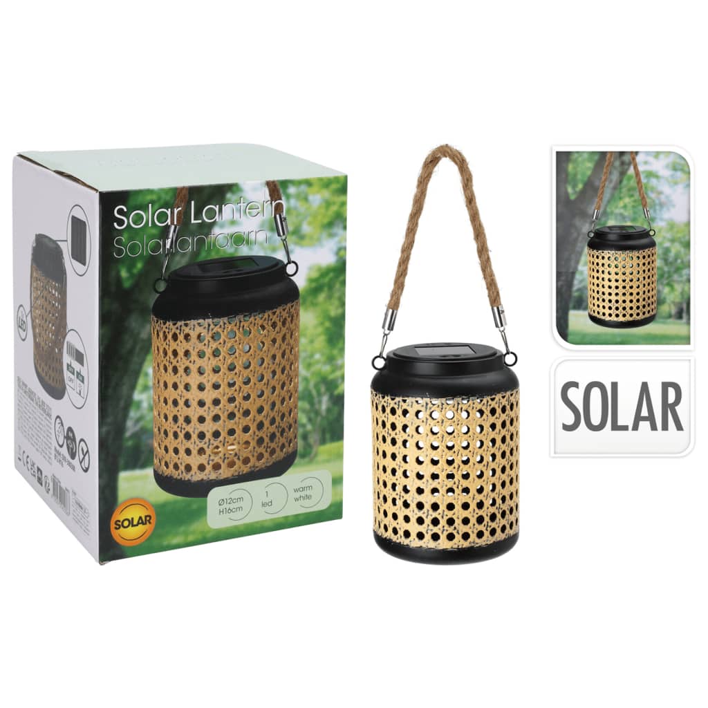 ProGarden Lanterna Solare a LED con Manico 12x16 cm