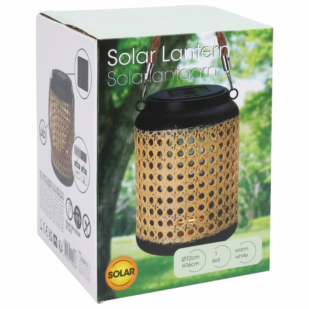 ProGarden Lanterna Solare a LED con Manico 12x16 cm