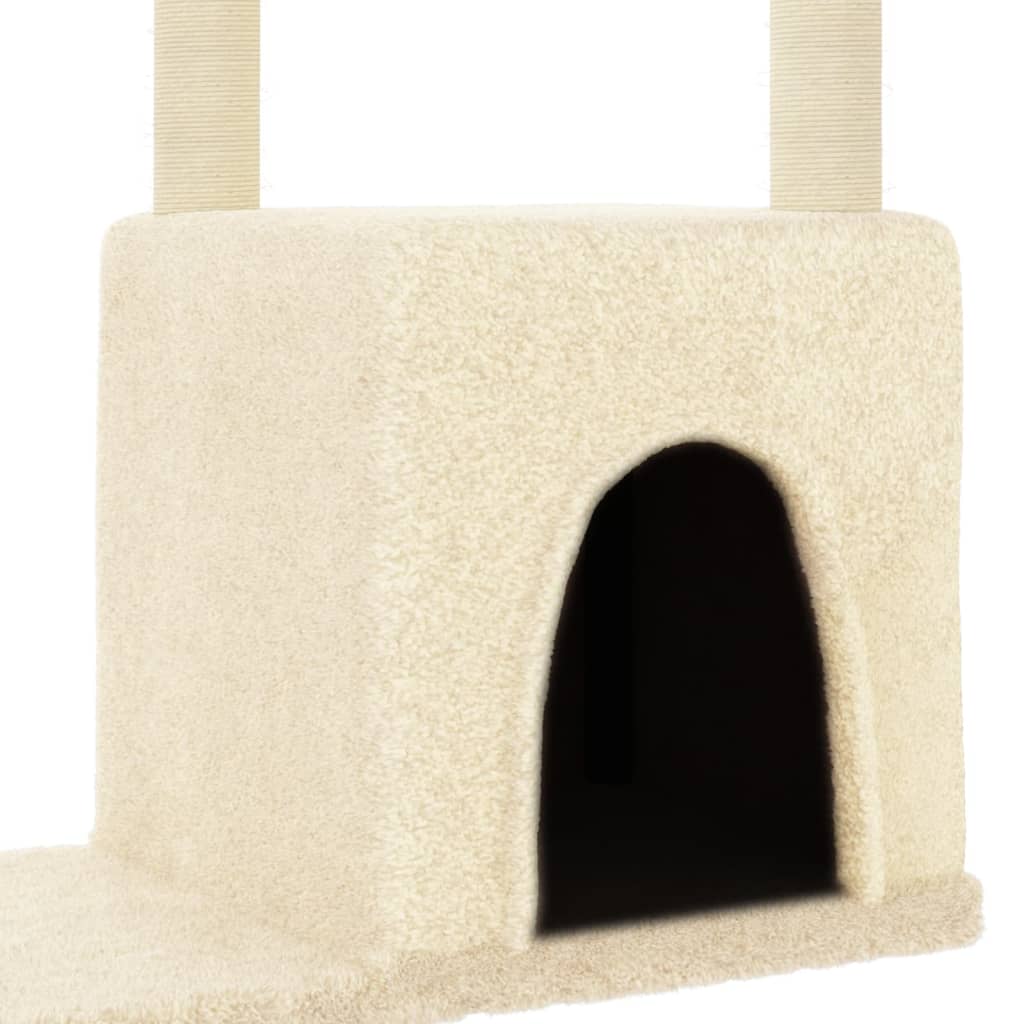 Albero per Gatti con Tiragraffi in Sisal Crema 97,5 cm