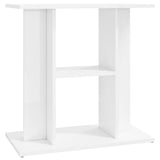 Aquarium stand 60x30x60cm in glossy white multilayer wood