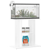 Aquarium stand 60x30x60cm in glossy white multilayer wood