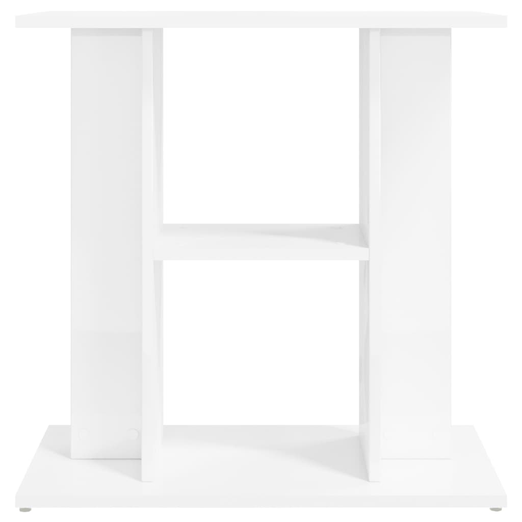 Supporto Acquario 60x30x60cm in Legno Multistrato Bianco Lucido