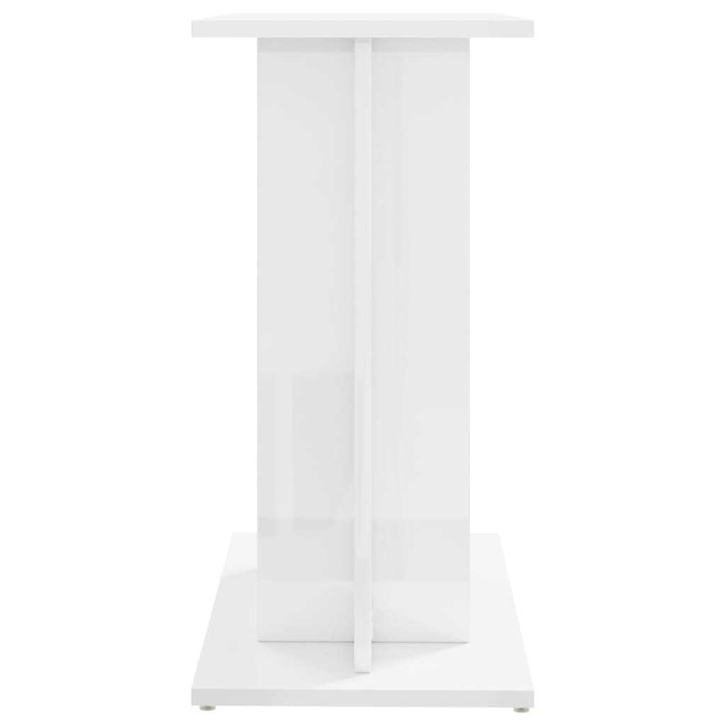 Aquarium stand 60x30x60cm in glossy white multilayer wood