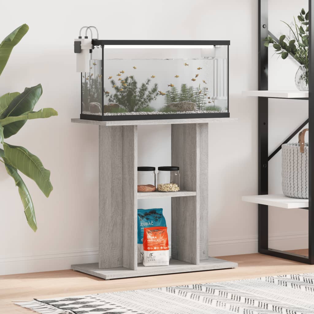 Aquarium stand 60x30x60cm in Sonoma Gray Plywood