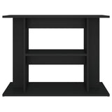 Supporto per Acquario 80x35x60 cm in Legno Multistrato Nero