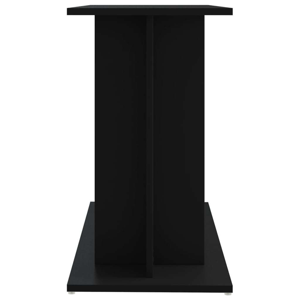 Aquarium Stand 80x35x60 cm in Black Multilayer Wood