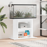 Aquarium stand 80x35x60cm in glossy white multilayer wood