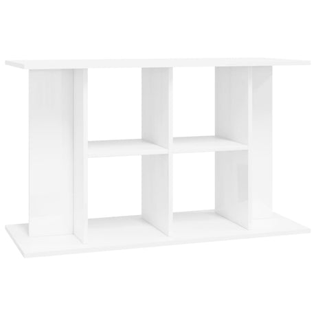 Supporto Acquario 100x40x60cm Legno Multistrato Bianco Lucido