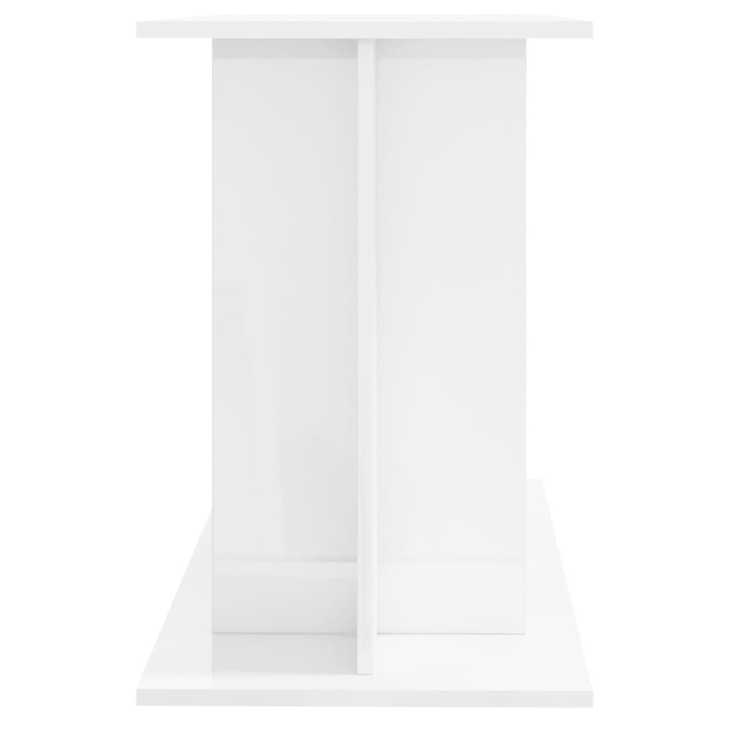 Supporto Acquario 100x40x60cm Legno Multistrato Bianco Lucido