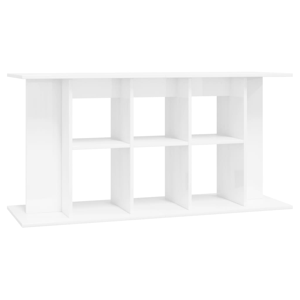 Aquarium Support 120x40x60 cm Glossy White Multilayer Wood