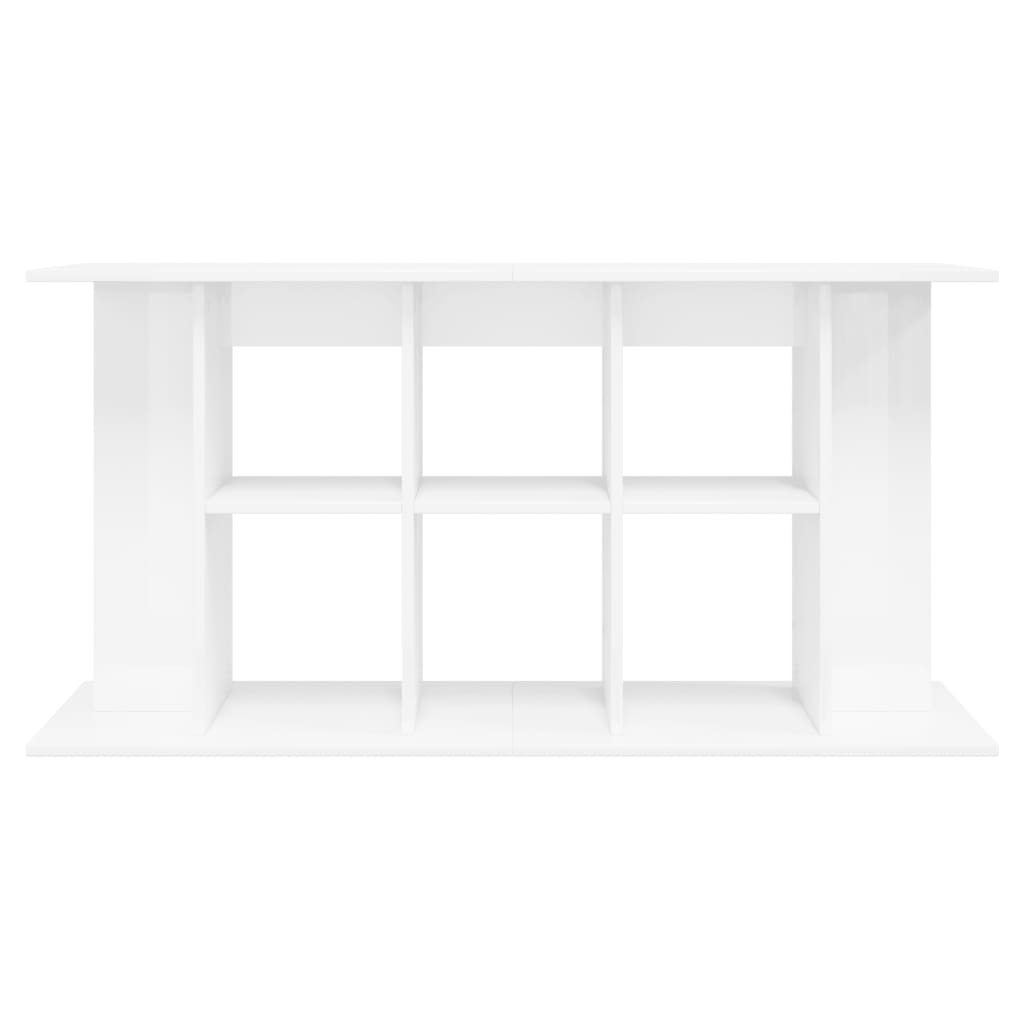 Supporto Acquario 120x40x60 cm Legno Multistrato Bianco Lucido