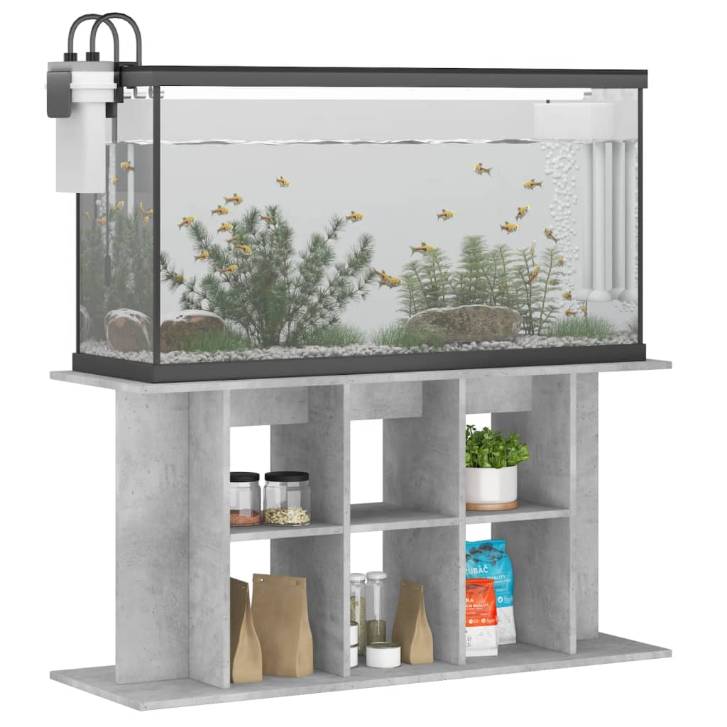 Supporto Acquario 120x40x60 cm Legno Multistrato Grigio Cemento