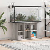 Aquarium Stand 120x40x60 cm Sonoma Gray Plywood