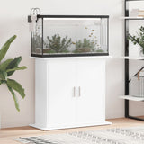 White Aquarium Stand 81x36x73 cm in Multilayer Wood