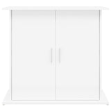 Supporto Acquario 81x36x73cm in Legno Multistrato Bianco Lucido