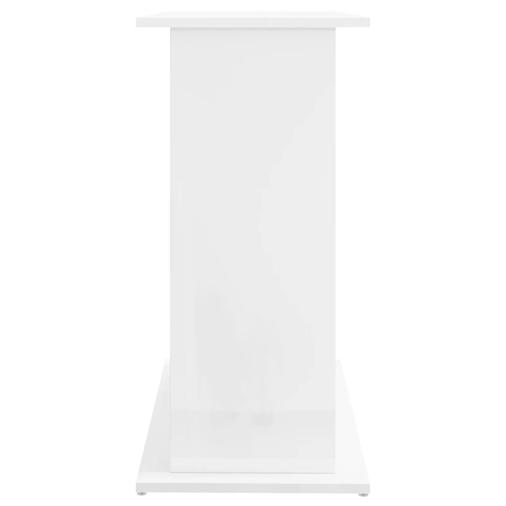 Supporto Acquario 81x36x73cm in Legno Multistrato Bianco Lucido