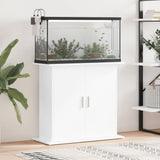 Aquarium stand 81x36x73cm in glossy white plywood