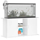 Aquarium Stand 121x41x58 cm in White Multilayer Wood